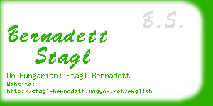 bernadett stagl business card
